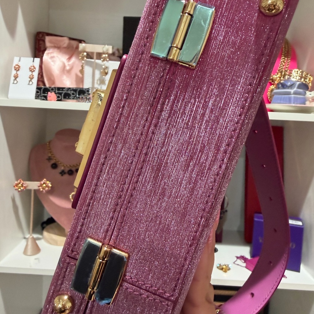 Dolce and Gabbana Pink and Gold Bag - Picture 8 of 13